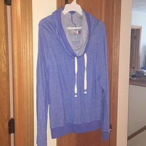 Cow neck light weighted hoodie
